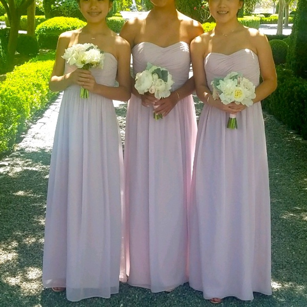 Sleeveless Floor Length Bridesmaid Dress